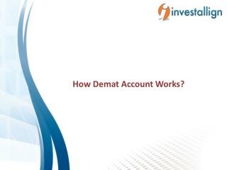 How Demat Account Works? â€“ Investallign