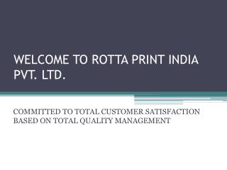 Newspaper Printing Machines - Rotta Print