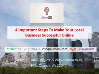 4 Important Steps To Make Your Local Business Successful Online