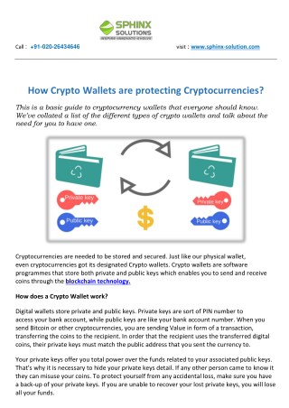 How Crypto Wallets are protecting Cryptocurrencies?