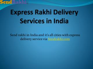 Express Rakhi Delivery Services in India