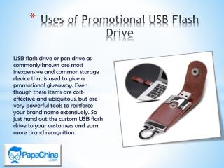 Get Promotional USB Flash Drive at Wholesale Price