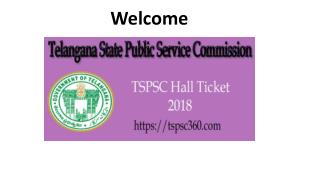 TSPSC Hall Ticket 2018: Check Telangana State PSC Admit Card 2018