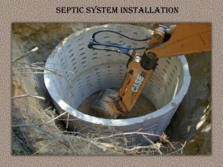 Septic System Installation