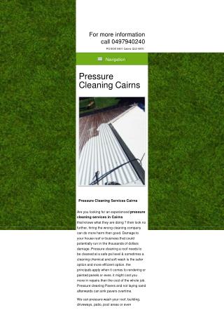 Pressure Cleaners Cairns