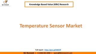 Temperature Sensor Market Size to reach $7.7 billion by 2023