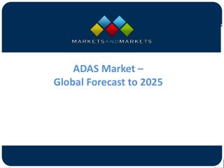 Attractive Opportunities in the Advanced Driver Assistance System (ADAS) Market