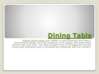 Dining Table