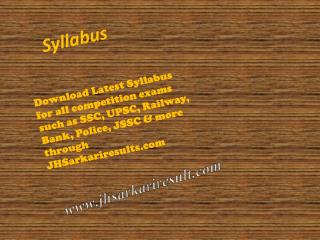 syllabus