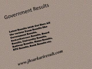 goverment results.