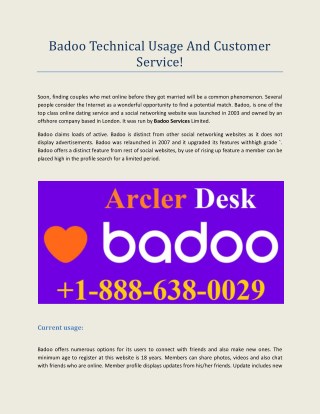Badoo customer help service