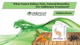 What Causes Kidney Pain, Natural Remedies for Gallstones Treatment?