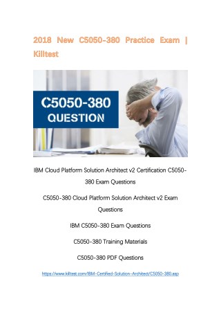 2018 New C5050-380 IBM PDF C5050-380 Questions