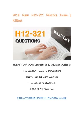 2018 New H12-321 Huawei PDF H12-321 Questions