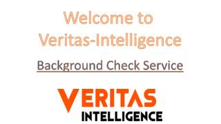 Background Check - Veritas-Intelligence