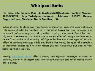 whirlpool baths