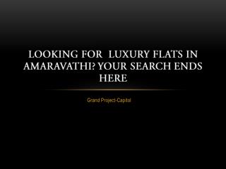Looking for Luxury Flats in Amaravathi? your search endes here