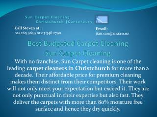 Best Budgeted Carpet Cleaning: Sun Carpet Cleaning
