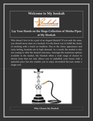 Hookah Accessories at myhookah.ca