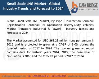 Global Small-Scale LNG Market â€“ Industry Trends and Forecast to 2024