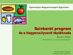 Sz vbar t program s a kiegyens lyozott t pl lkoz s