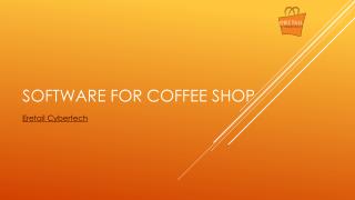 Software for coffee shop