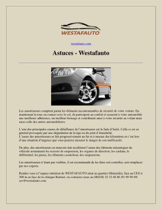Astuces - Westafauto