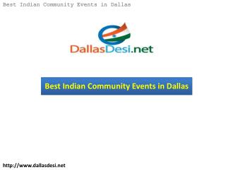 Best Indian Community Events in Dallas