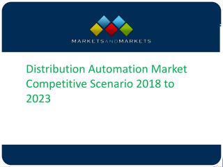 Distribution Automation Market Competitive Scenario 2018 to 2023