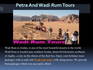 Petra and Wadi Rum Tours