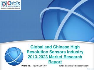 Market Research Report on Global High Resolution Sensors Market -2023