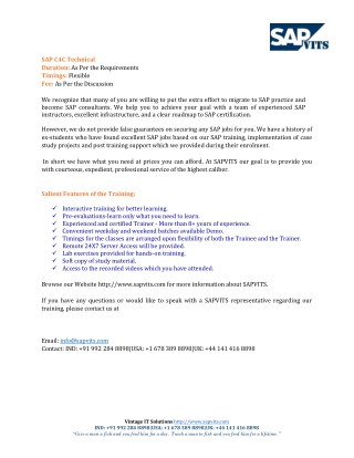 SAP C4C PDF