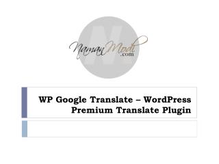 WP Google Translate â€“ WordPress Premium Translate Plugin