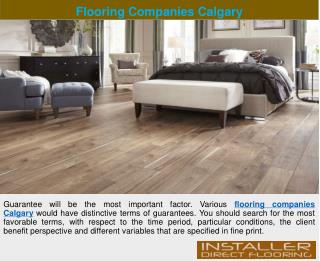 Flooring Companies Calgary