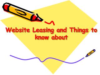 Things to know about Website Leasing