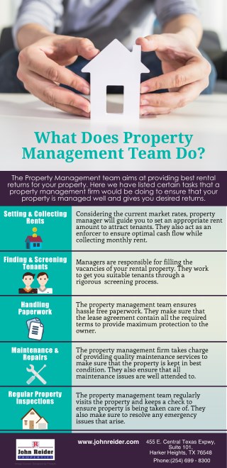 What Does Property Management Team Do?