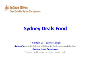 Sydney Deals Food