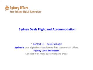 Sydney Deals Flight and Accommodation
