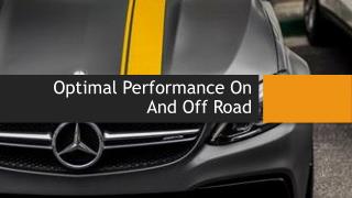 Optimal Performance On And Off Road