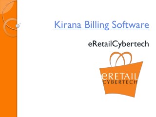 Kirana billing software