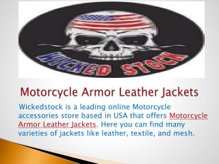 Motorcycle Armor Leather Jackets