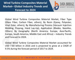 Global Wind Turbine Composites Material Market â€“ Industry Trends and Forecast to 2024