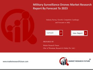 Military Surveillance Drones Market Research Report - Global Forecast To 2023