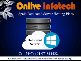 Onlive Infotech - Spain Dedicated Server Plans With Free Cpanel
