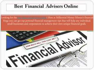 Best Financial Advisers Online