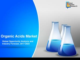 Organic Acids Market Likely to Grow at a CAGR of 8.3% from 2017 to 2023