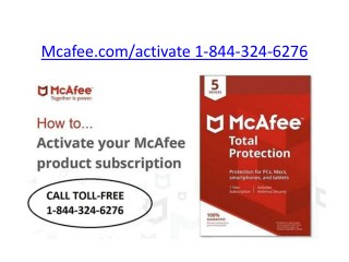 Mcafee.com/activate | 1-844-324-6276 | mcafee retail card