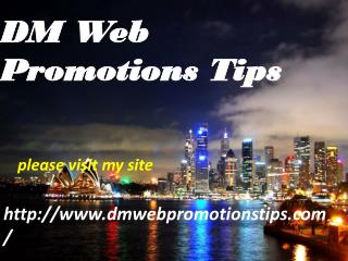 Dm web promotions tips