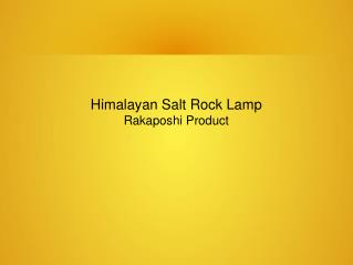 Rakaposhi Products Himalayan Salt Rock Lamp