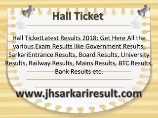 Hall Ticket